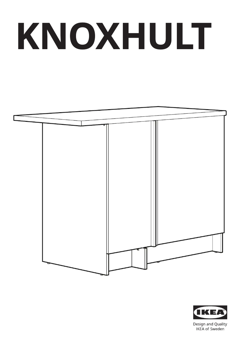 Page 1 de la notice Manuel utilisateur Ikea KNOXHULT 004.861.29