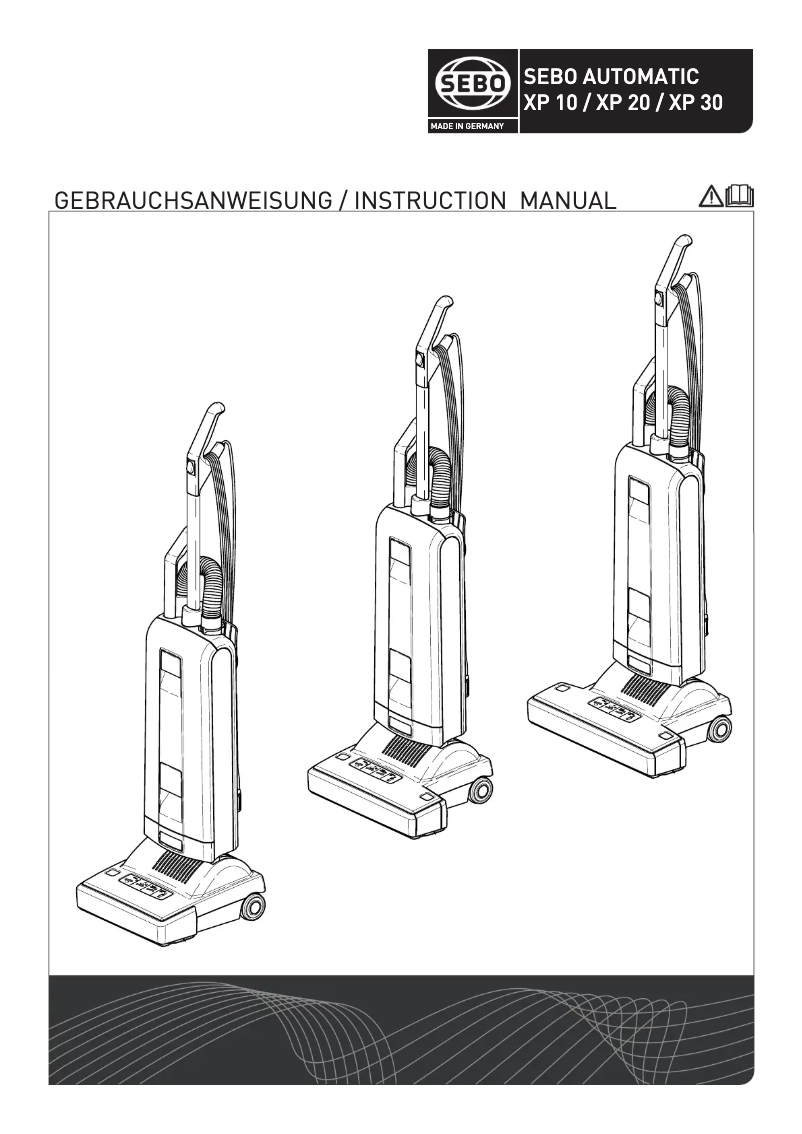 Página 1 del manual Manual de usuario Sebo Airbelt E1 Plus