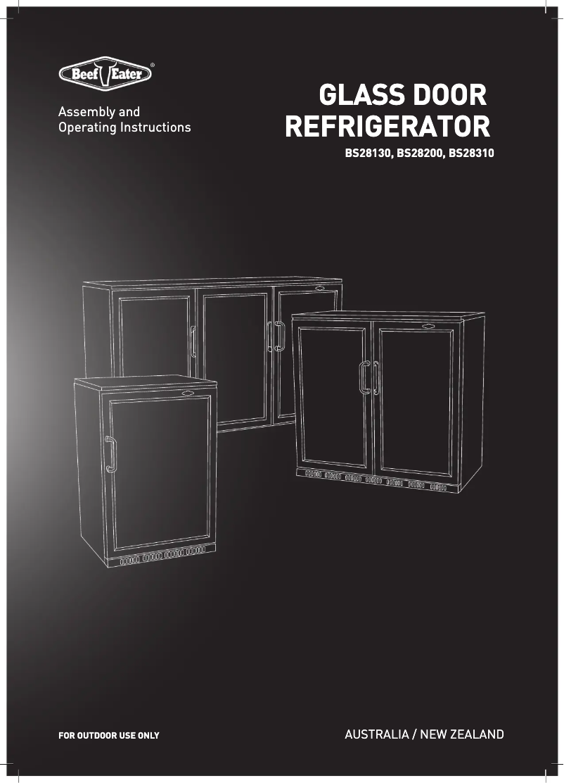 Page 1 de la notice Manuel utilisateur BeefEater BS28200