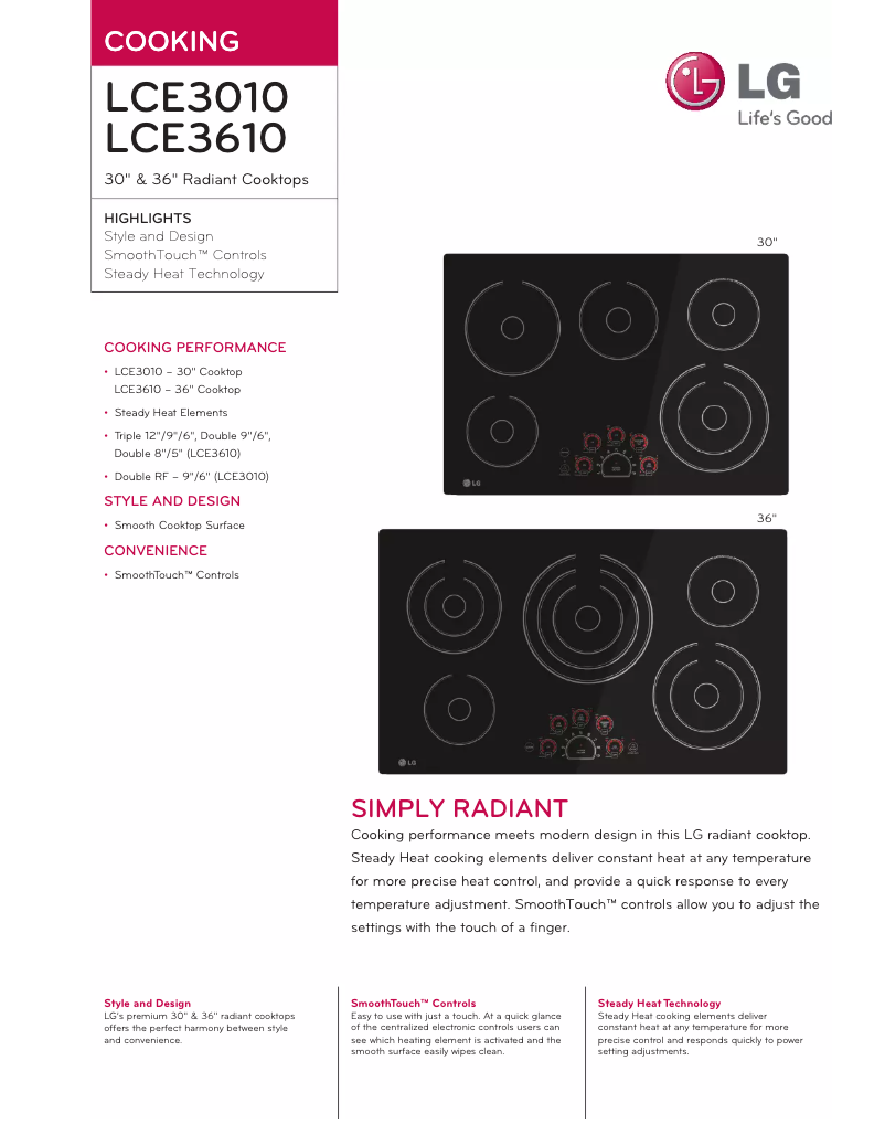 Image de la première page du manuel de l'appareil LCE3010SB