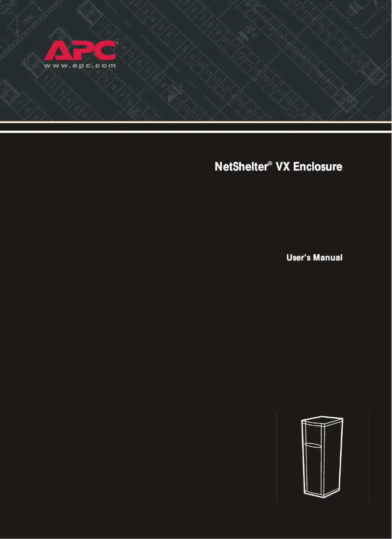 Page 1 de la notice Manuel utilisateur APC AR8427A