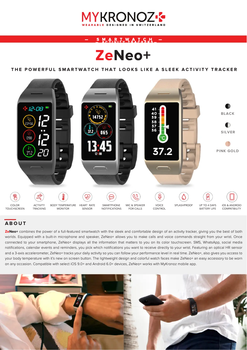 Image de la première page du manuel de l'appareil ZeNeo+