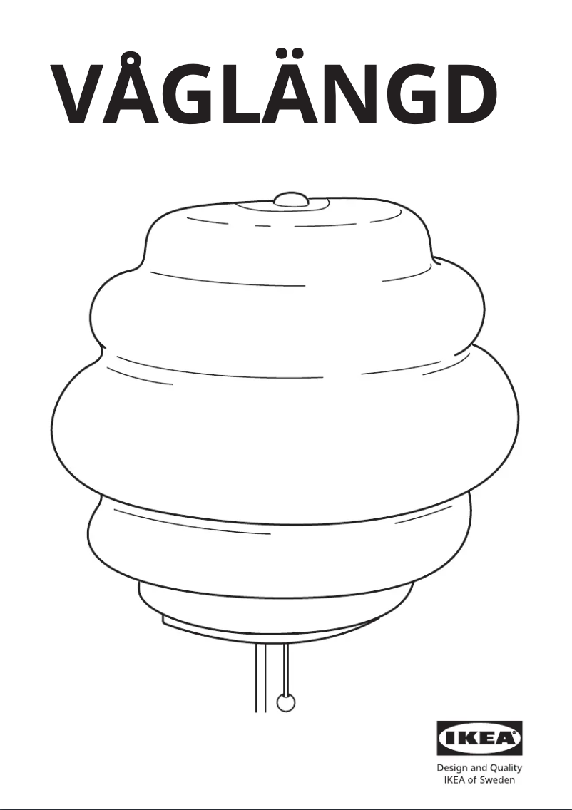 Image de la première page du manuel de l'appareil VÅGLÄNGD 404.928.02