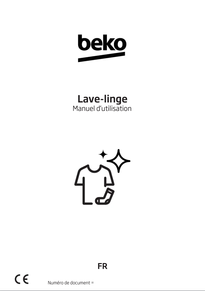 Page 1 de la notice Manuel utilisateur Beko WUE6612S1S