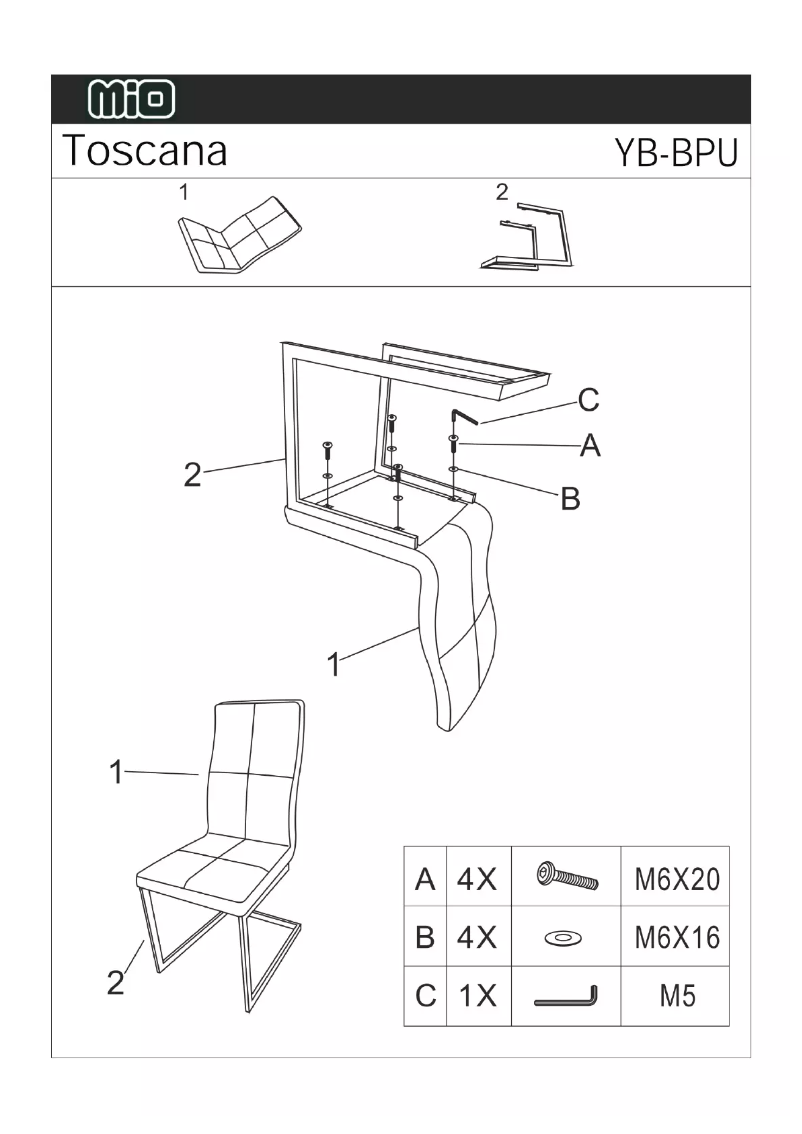 Image de la première page du manuel de l'appareil Toscana