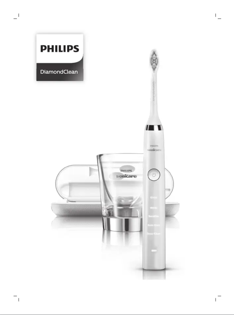 Page n°1 - Manuel utilisateur Philips Sonicare DiamondClean HX9363