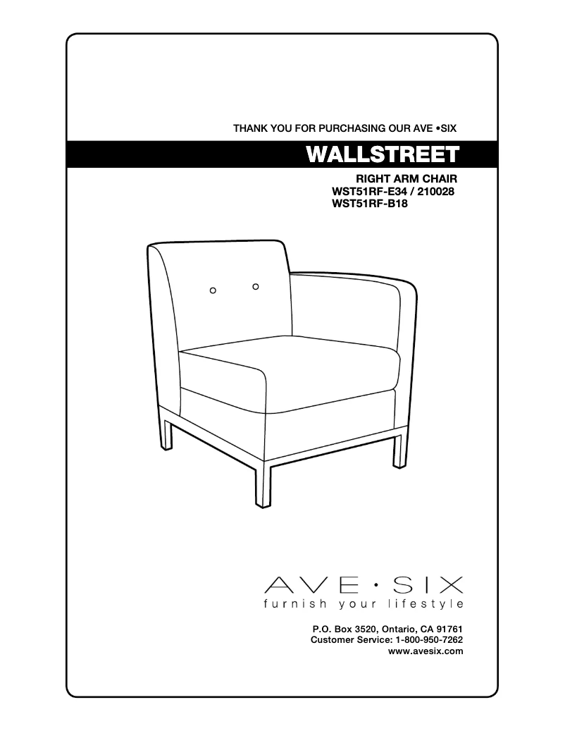 Image de la première page du manuel de l'appareil Wall Street WST51RF