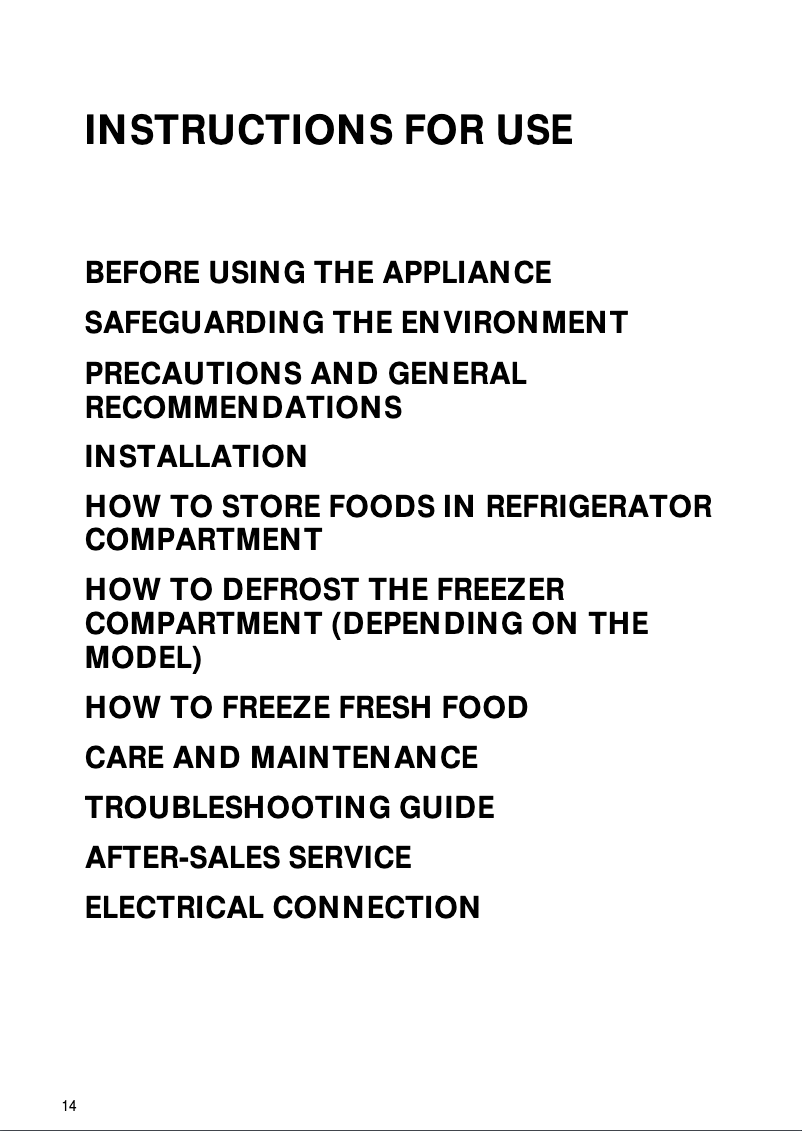Página 1 del manual Manual de usuario Whirlpool ARC 6706 W