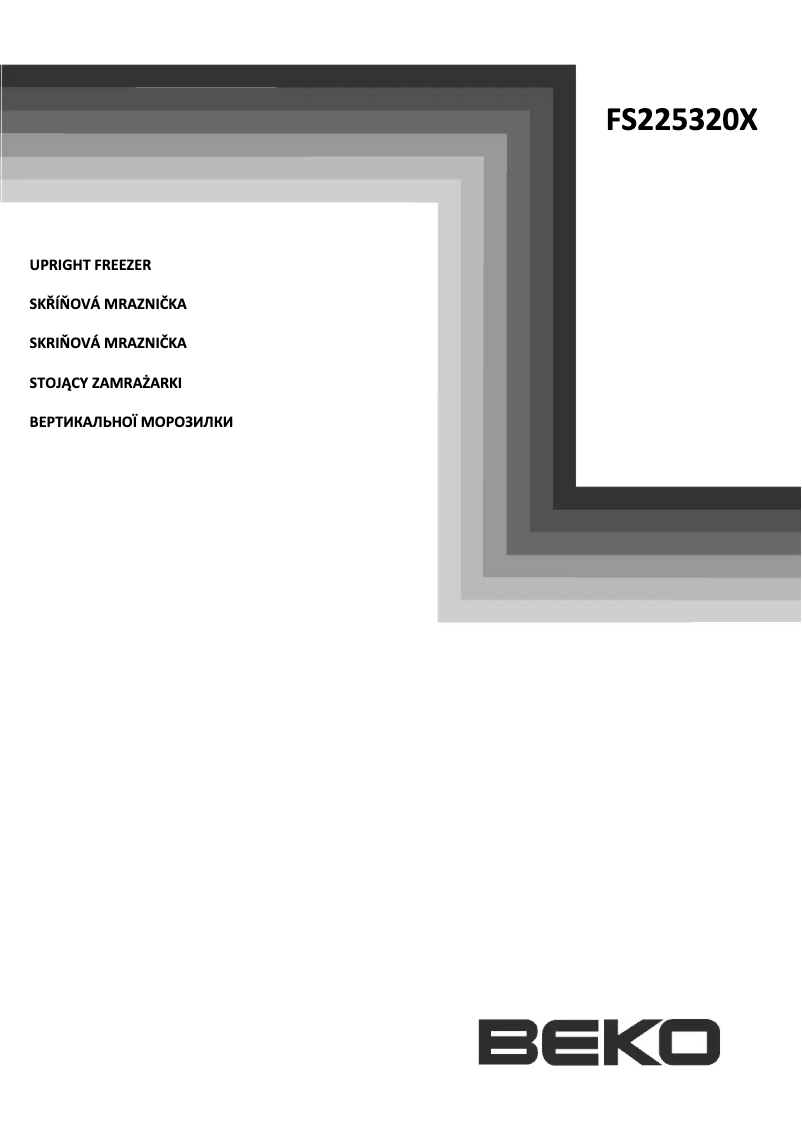 Page n°1 - Manuel utilisateur Beko FS 225320 X