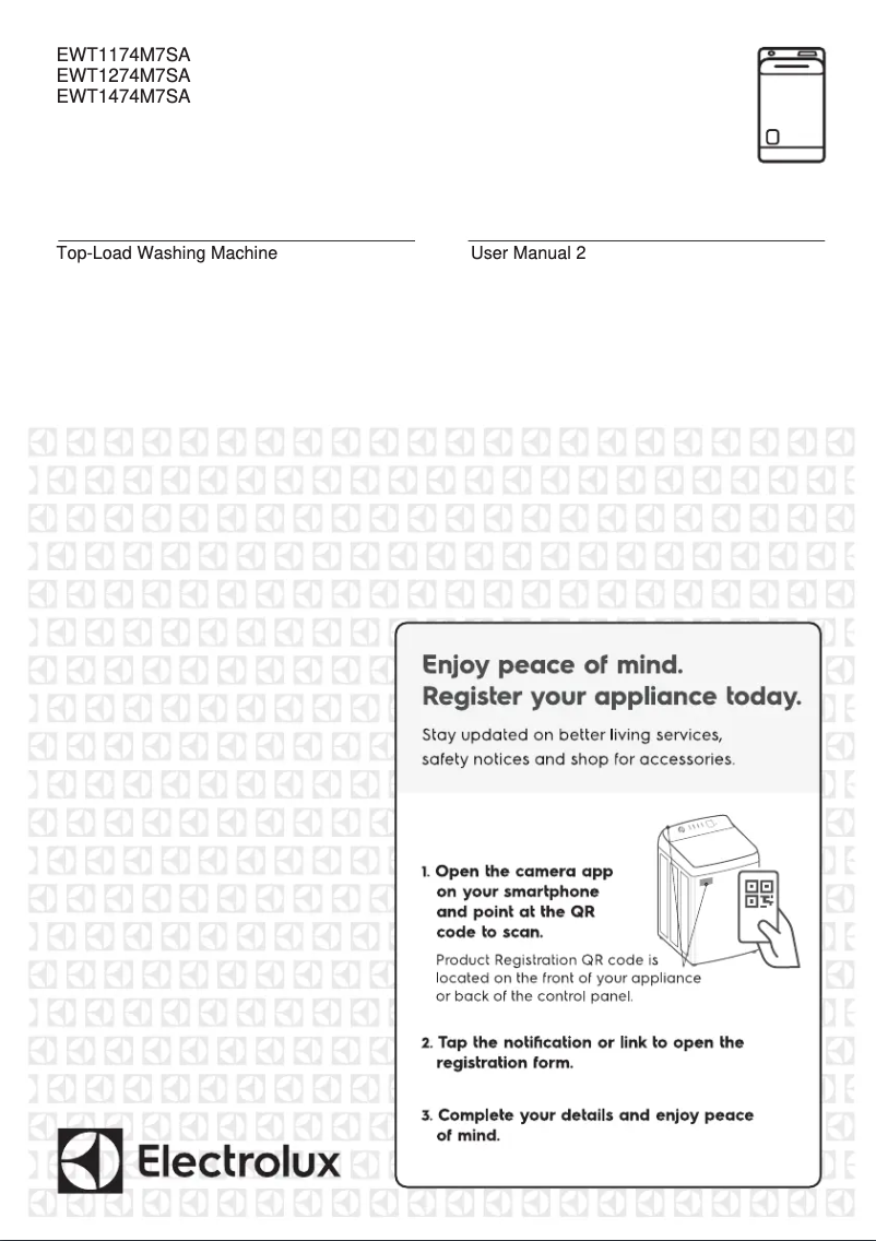 Page 1 de la notice Manuel utilisateur Electrolux EWT1274M7SA