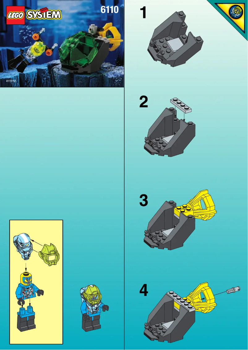 Page 1 de la notice Manuel utilisateur Lego Aquanaut Skewer