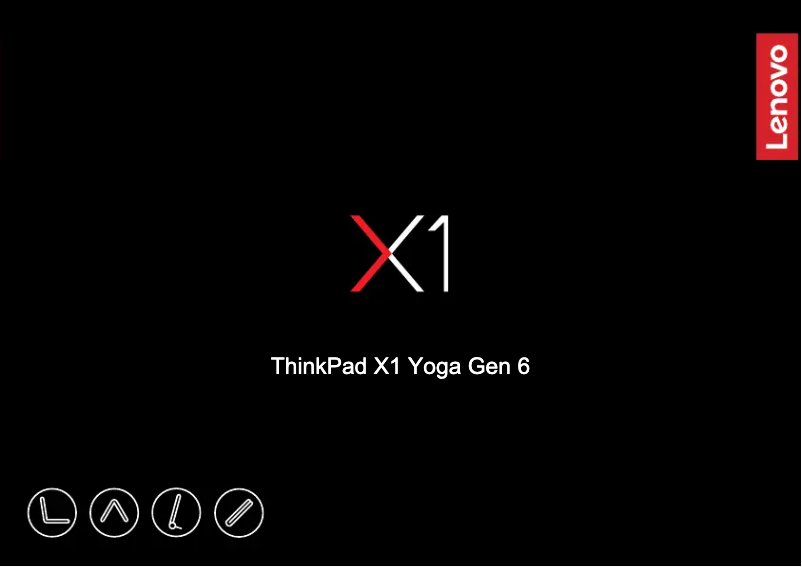 Page 1 de la notice Guide d'installation Lenovo ThinkPad X1 Yoga Gen 6