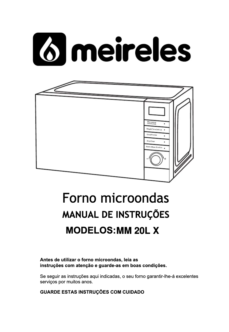 Imagen de la primera página del manual del dispositivo MM 20L X