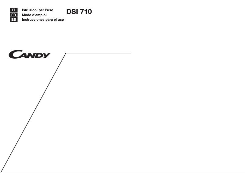Page 1 de la notice Manuel utilisateur Candy LS DSI 710 W