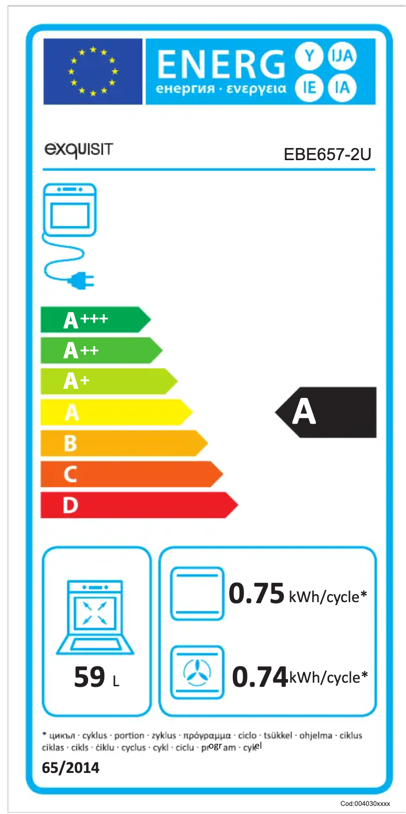 Image de la première page du manuel de l'appareil EBE 657-2 U