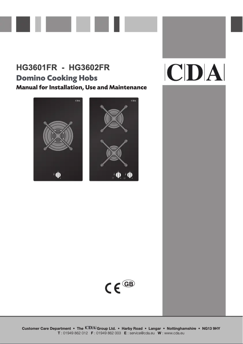 Page 1 de la notice Manuel utilisateur CDA HG3601