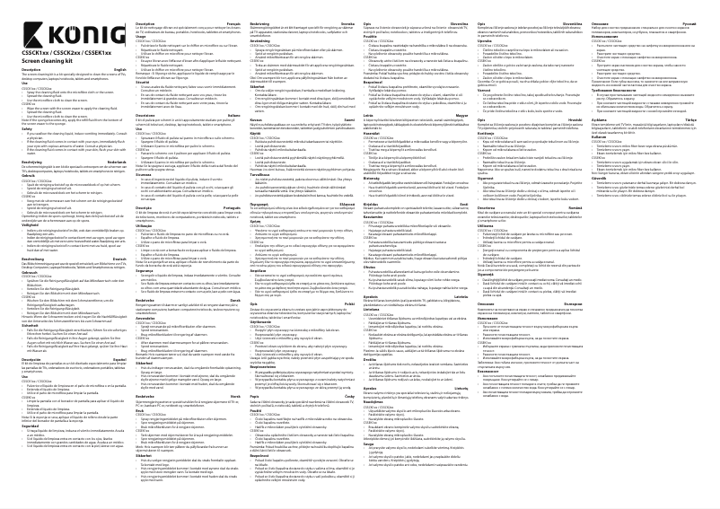 Page n°1 - Manuel utilisateur Konig CSSCK104