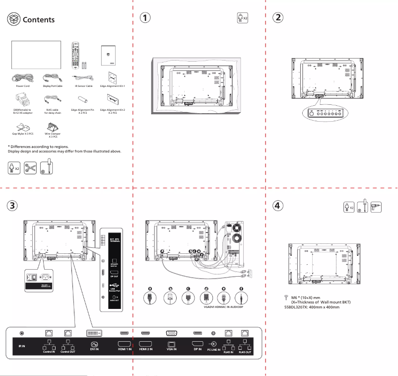 Image de la première page du manuel de l'appareil 55BDL3207X