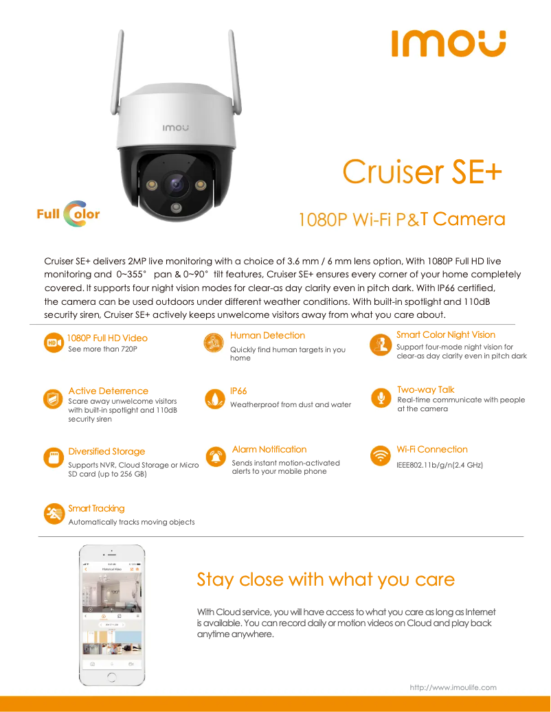 Page 1 de la notice Manuel utilisateur Imou Cruiser SE+