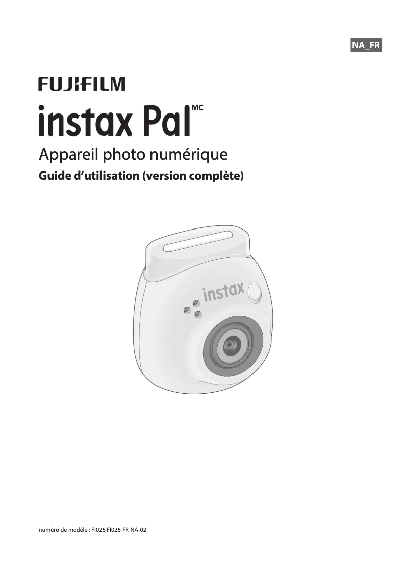 Image de la première page du manuel de l'appareil Instax Pal