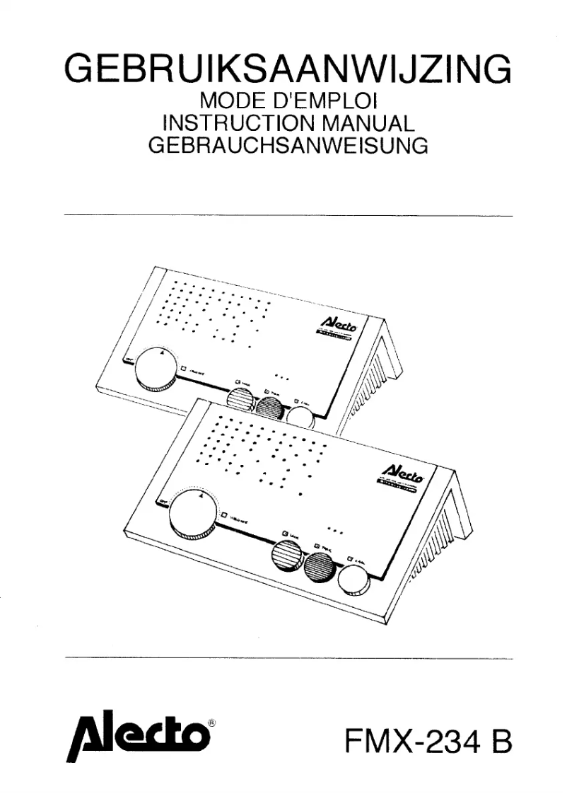 Page 1 de la notice Manuel utilisateur Fysic FMX-234