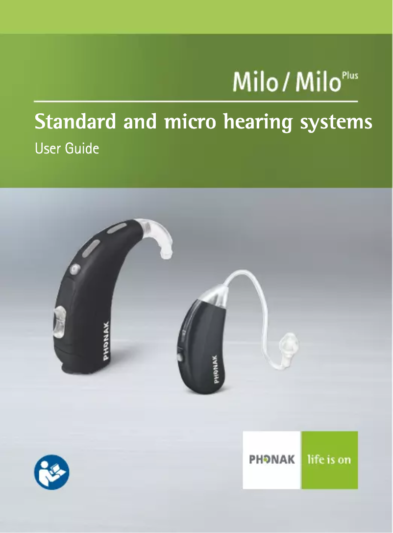 Image de la première page du manuel de l'appareil Milo Plus