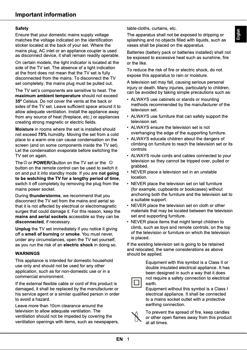 Image de la première page du manuel de l'appareil 98C805K