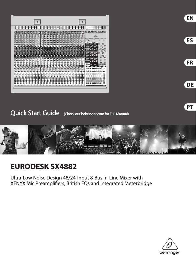 Image de la première page du manuel de l'appareil Eurodesk SX4882