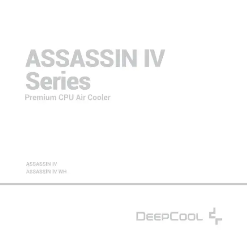 Page n°1 - Manuel utilisateur DeepCool Assassin IV