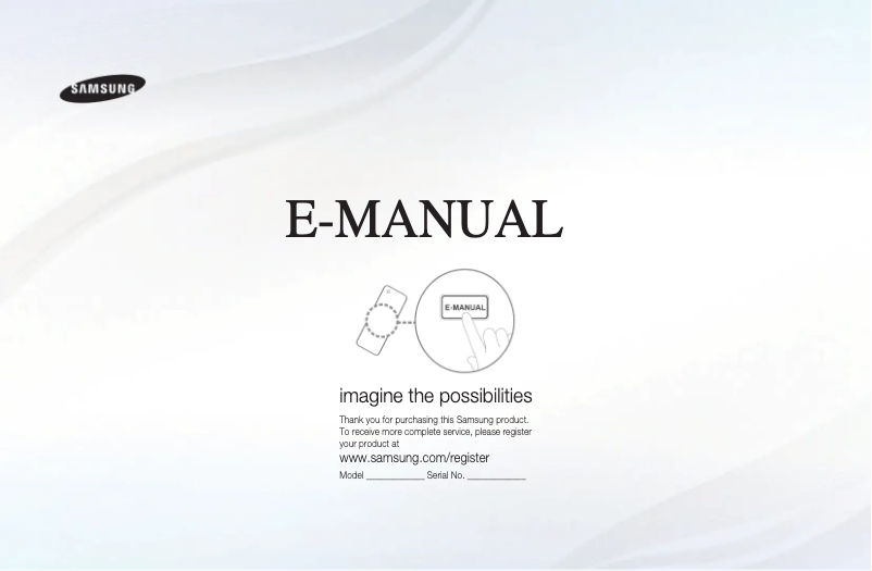 Image de la première page du manuel de l'appareil LA37D550K7R