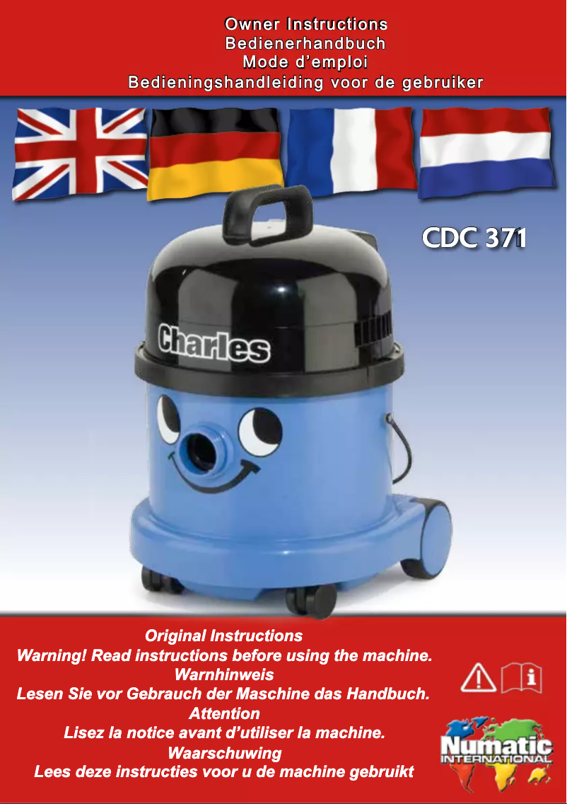 Página 1 del manual Manual de usuario Numatic Charles CDC371-2