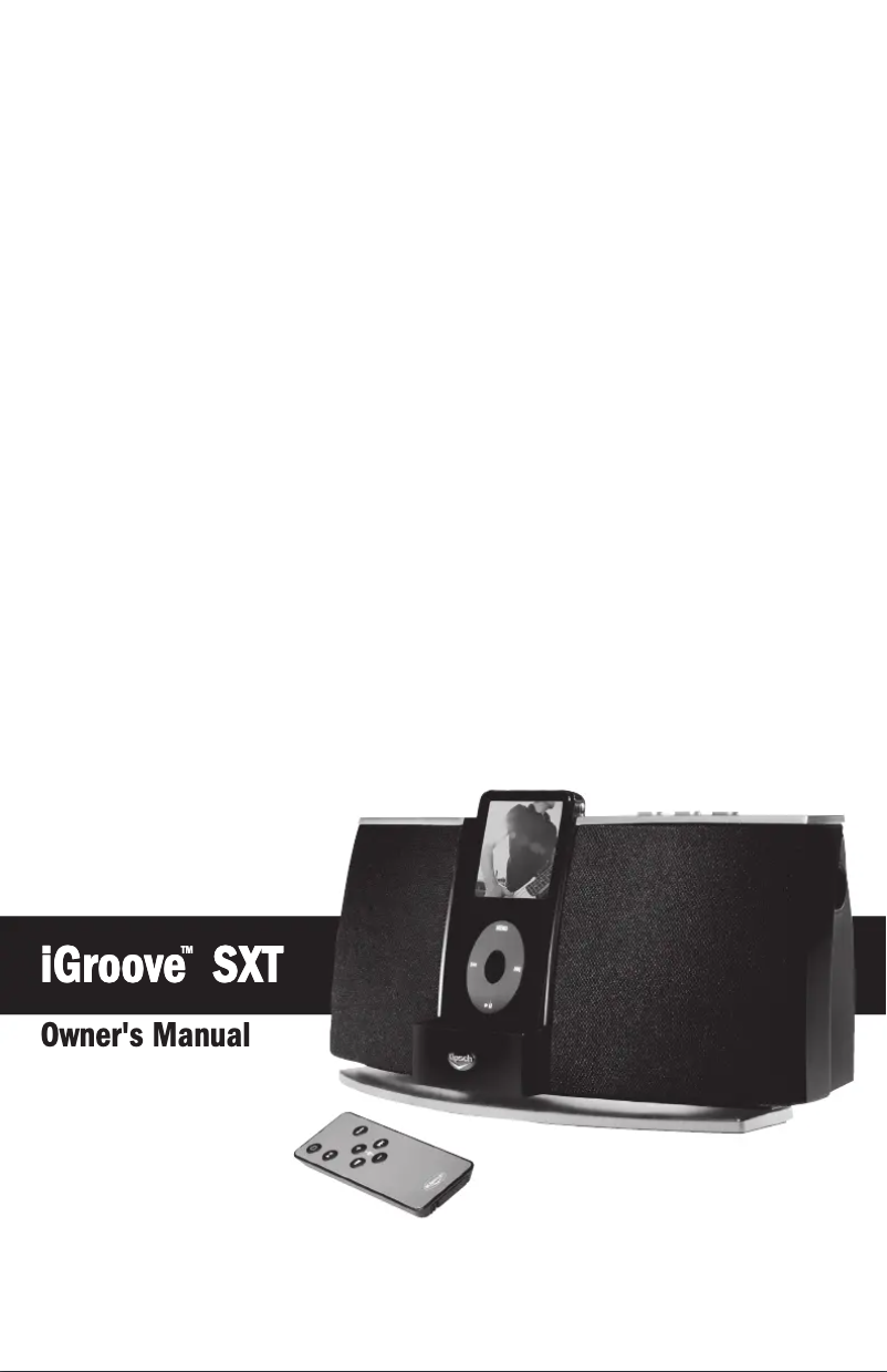 Page 1 de la notice Manuel utilisateur Klipsch iGroove SXT Classic