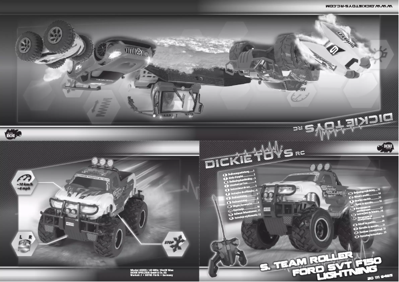 Page n°1 - Manuel utilisateur Dickie Ford F150 Lightning SVT - S