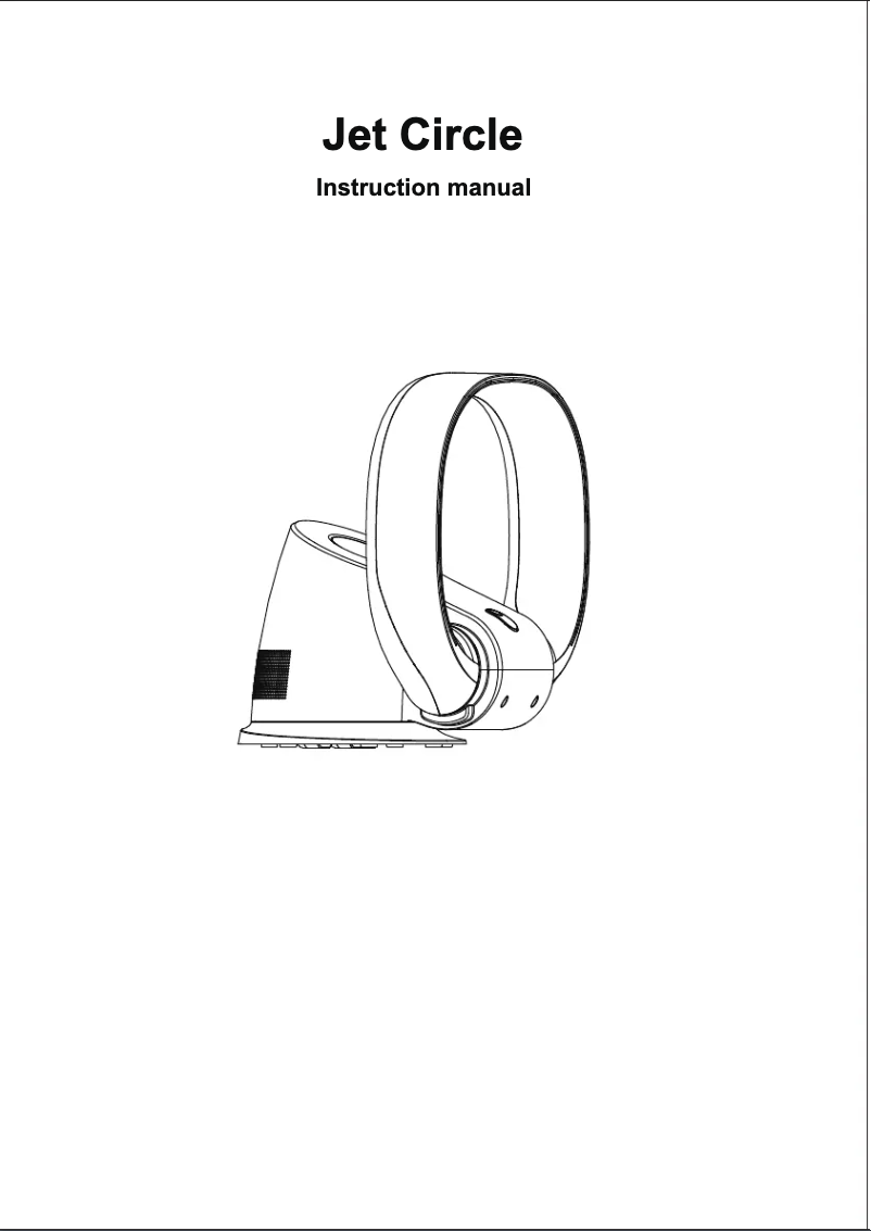 Image de la première page du manuel de l'appareil Jet Circle