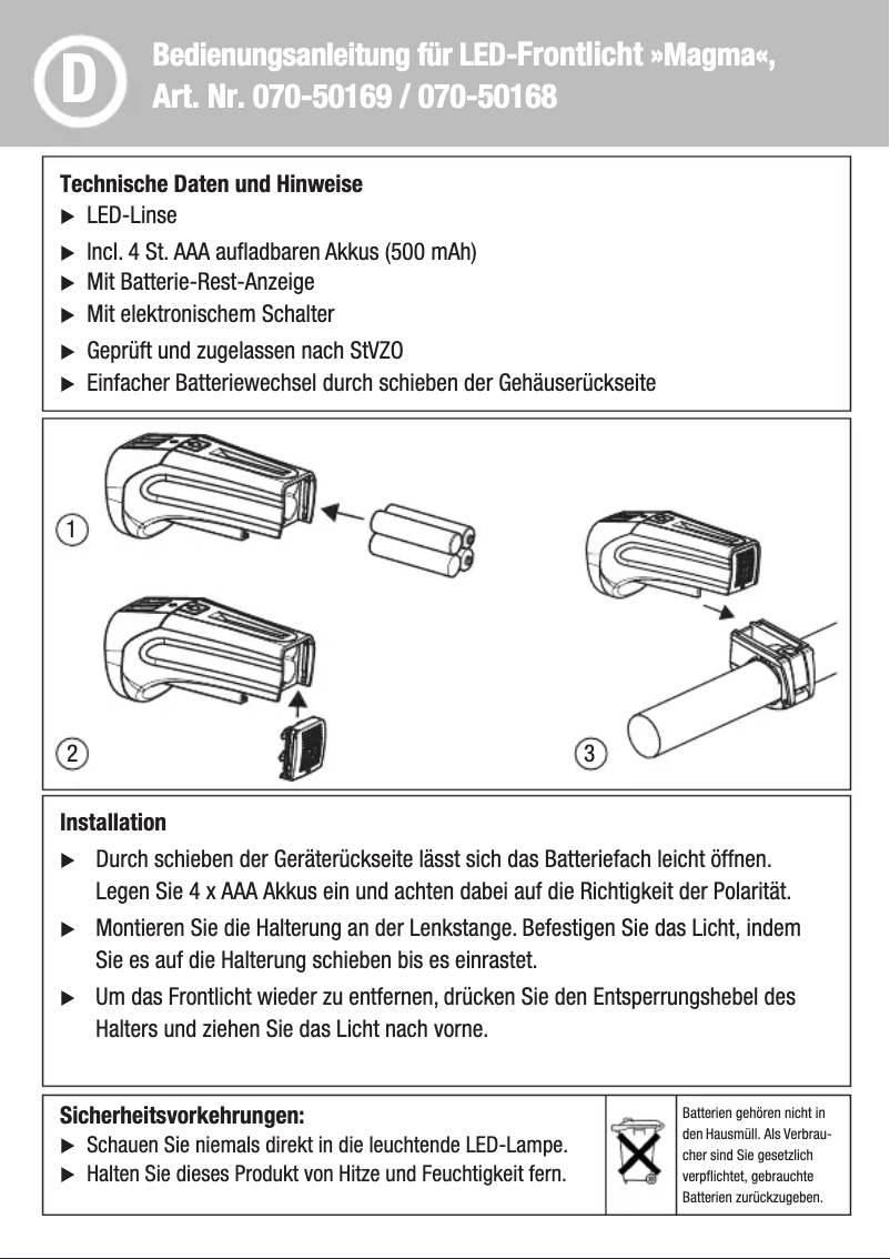 Imagen de la primera página del manual del dispositivo Magma