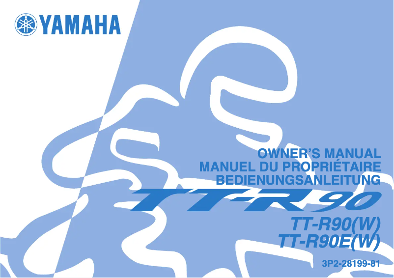 Page n°1 - Manuel utilisateur Yamaha TT-R90E (2006)