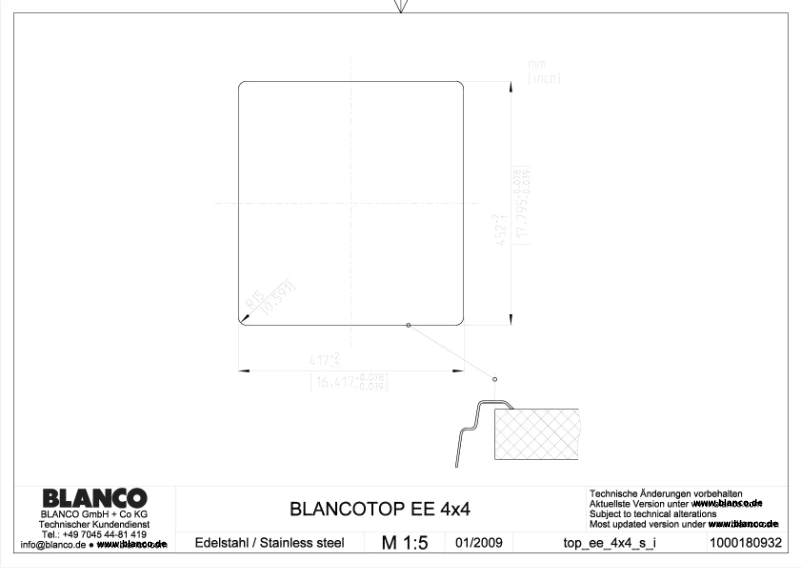 Image de la première page du manuel de l'appareil EE 4 x 4