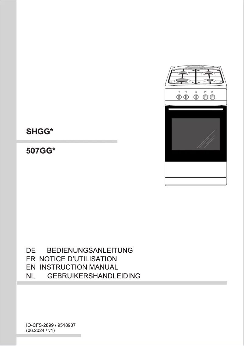 Image de la première page du manuel de l'appareil SHGG 11502 W