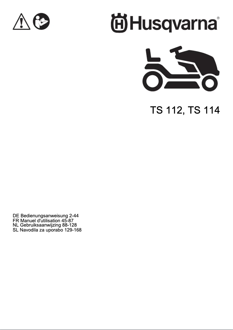 Page 1 de la notice Manuel utilisateur Husqvarna TS 114