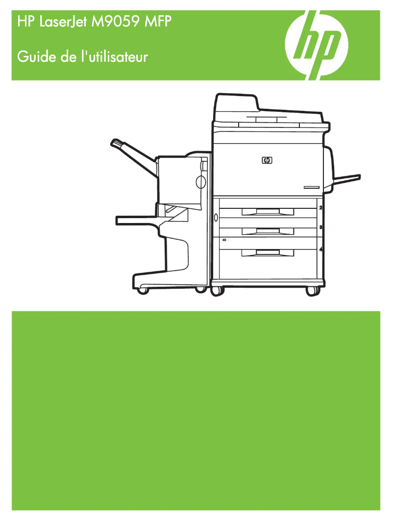 Page 1 de la notice Manuel utilisateur HP LaserJet M9059