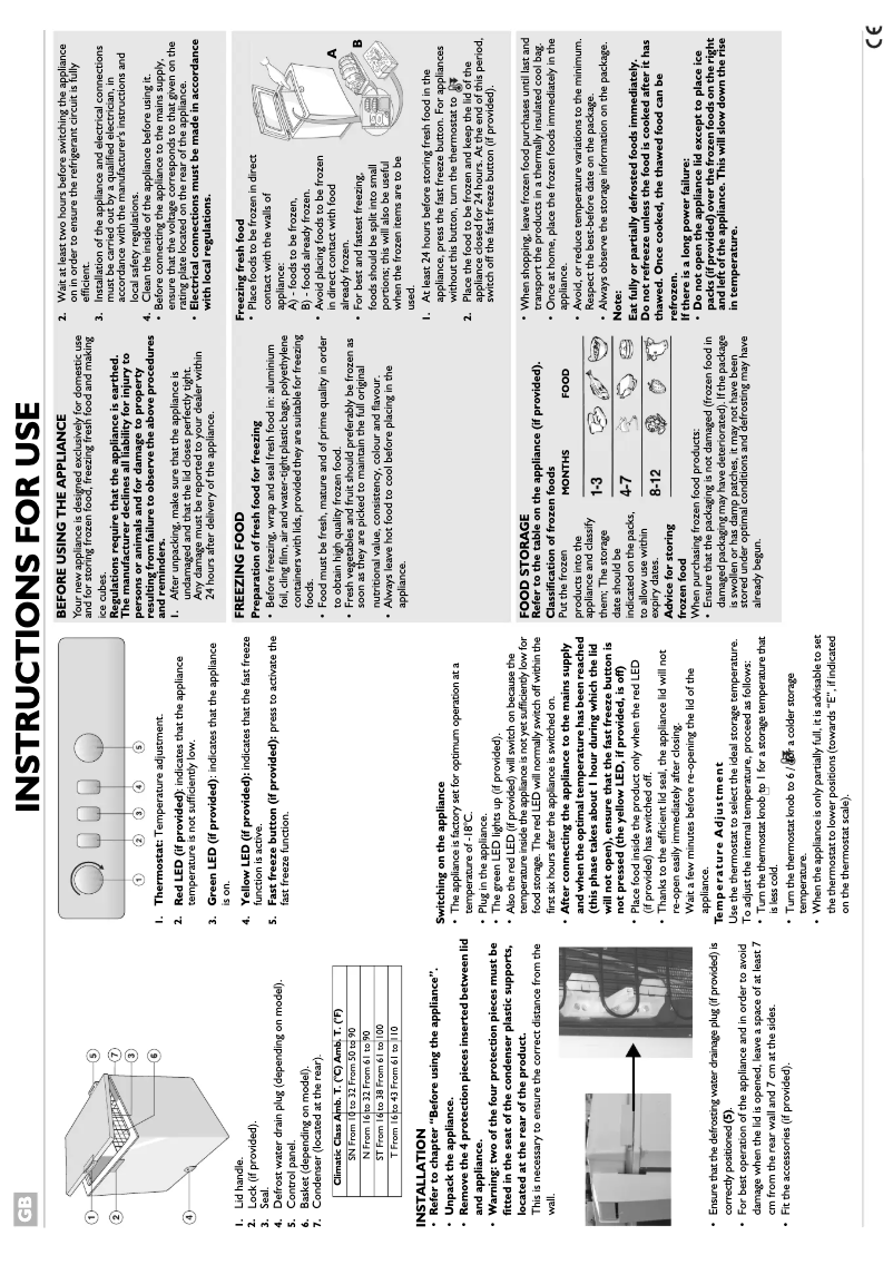 Page 1 de la notice Manuel utilisateur Whirlpool AFG 346