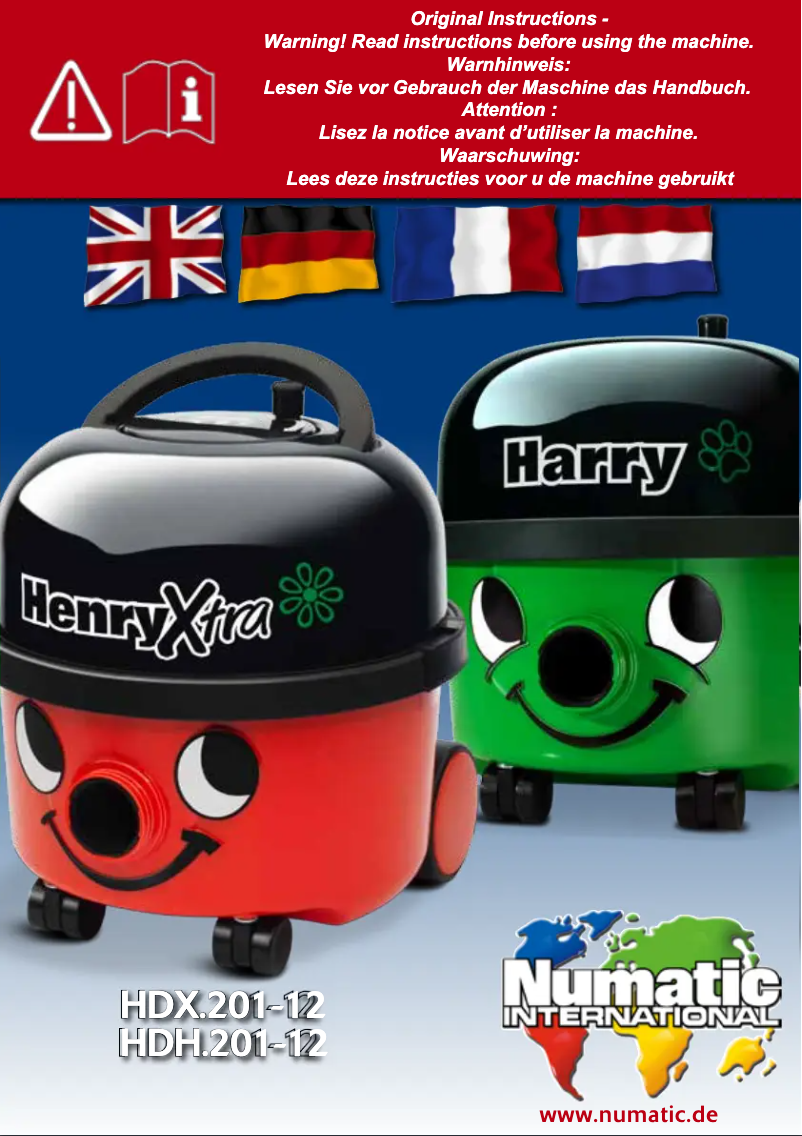 Página 1 del manual Manual de usuario Numatic 900146