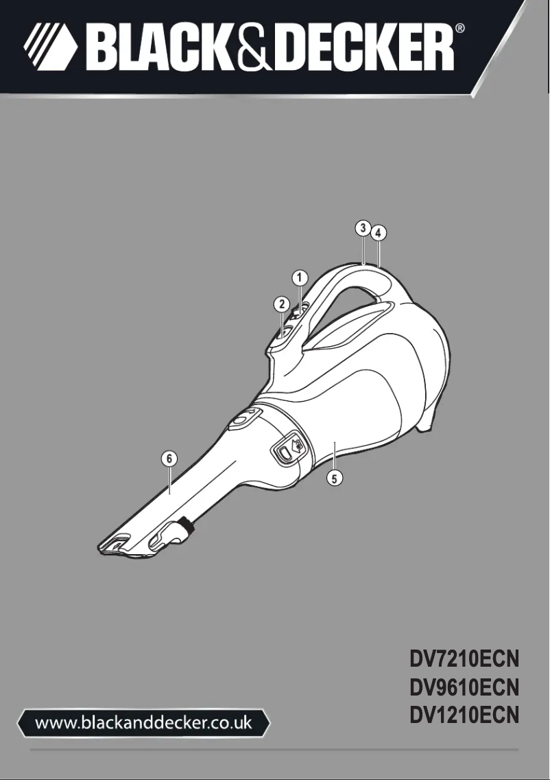 Page n°1 - Manuel utilisateur Black & Decker DV1210ECN