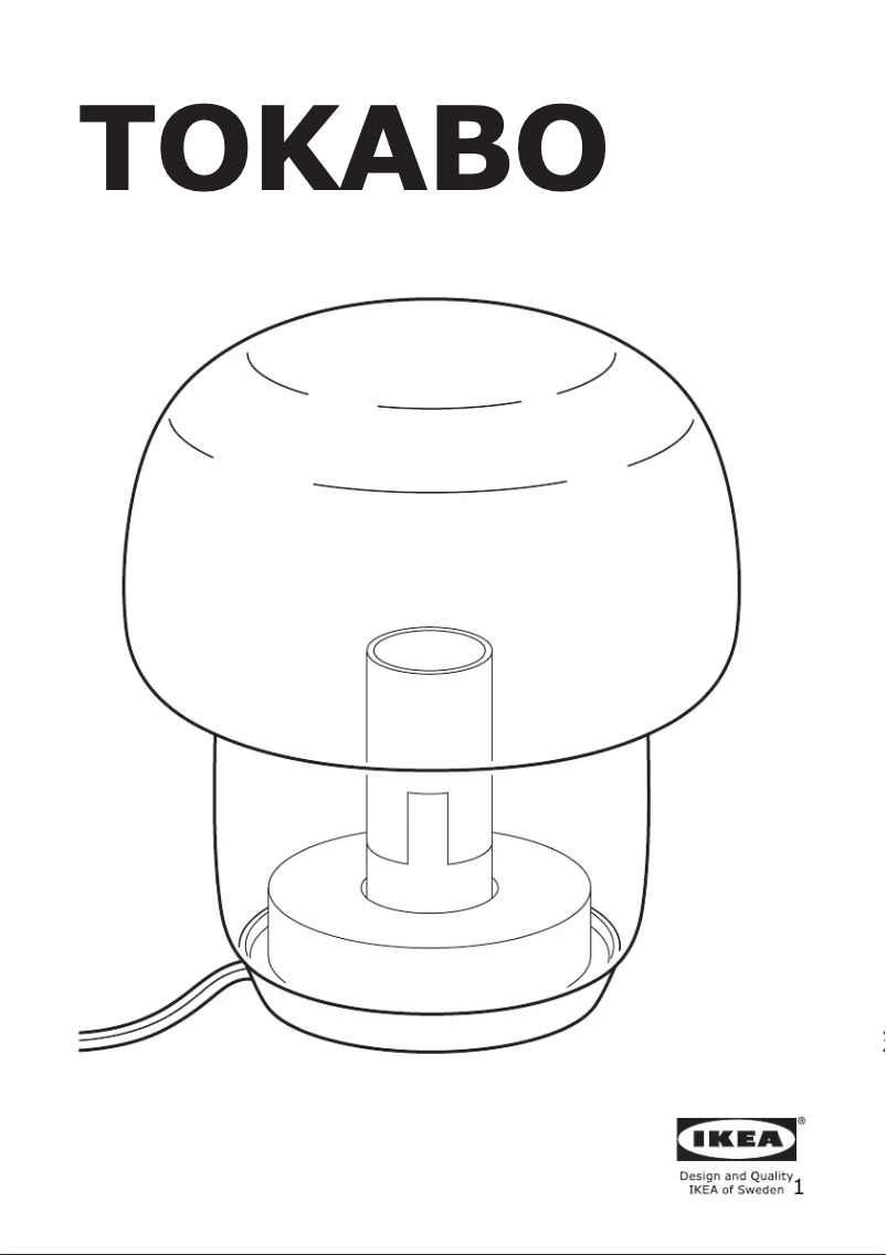 Page 1 de la notice Instructions / montage Ikea TOKABO
