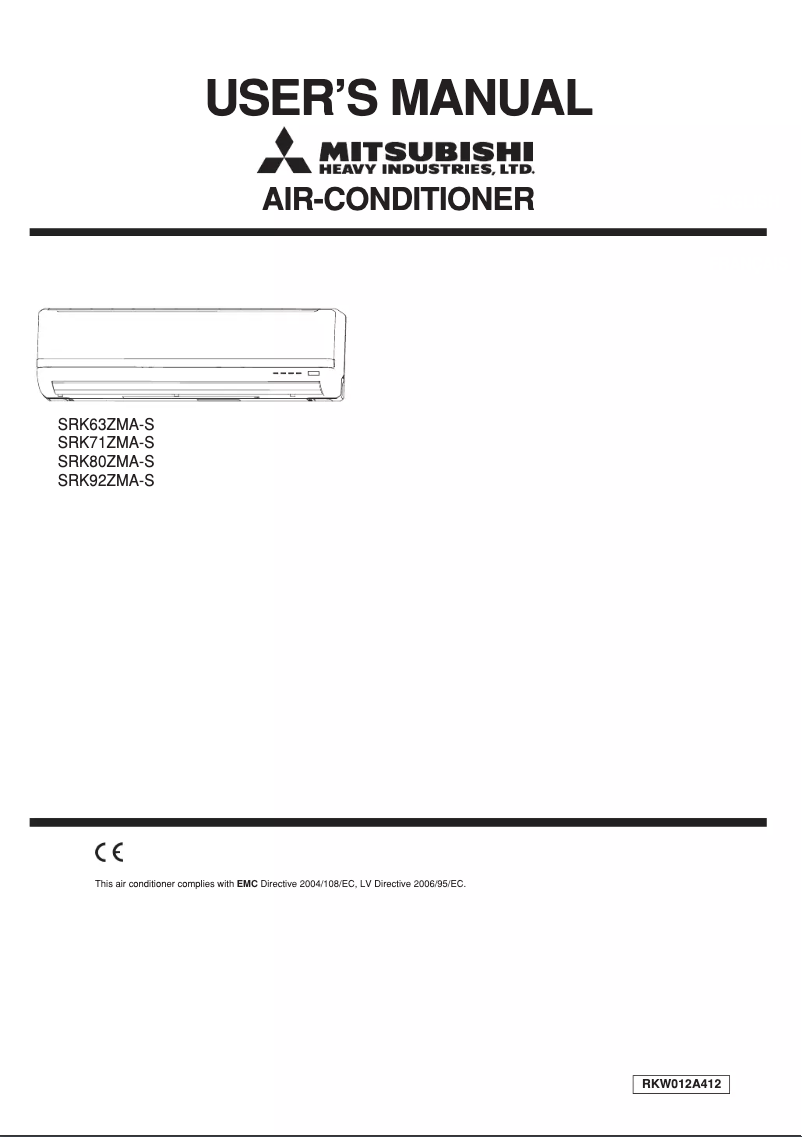 Image de la première page du manuel de l'appareil SRK80ZMA-S