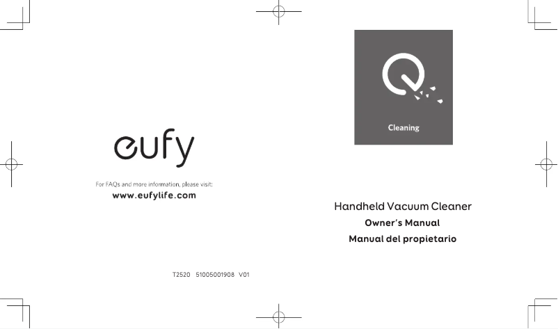 Image de la première page du manuel de l'appareil HomeVac H11 Pure