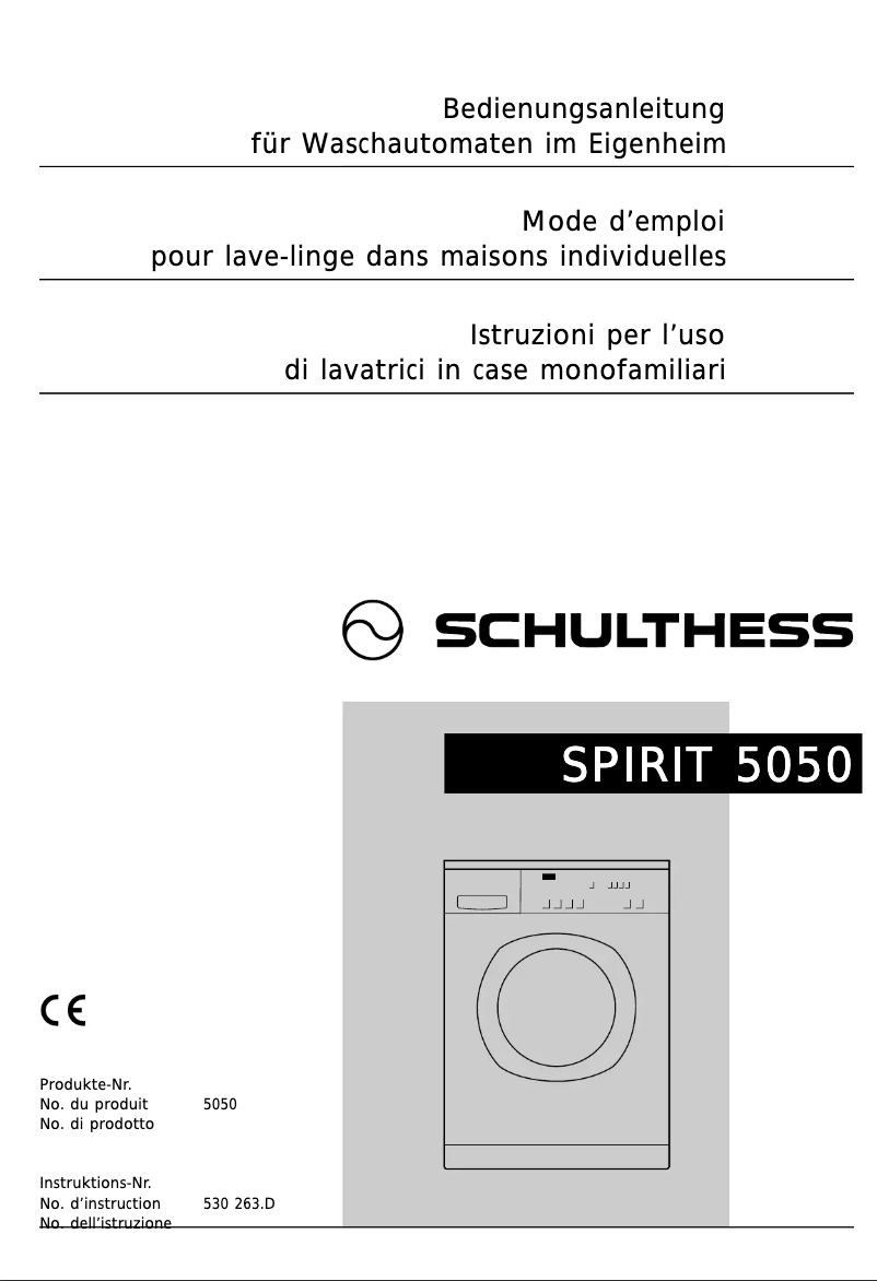 Image de la première page du manuel de l'appareil Spirit XL 5050