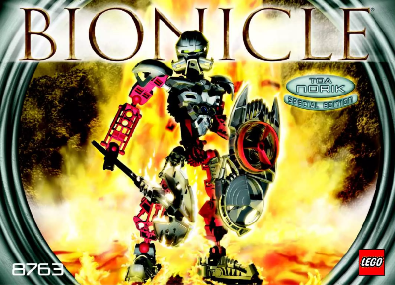 Image de la première page du manuel de l'appareil Bionicle 8763
