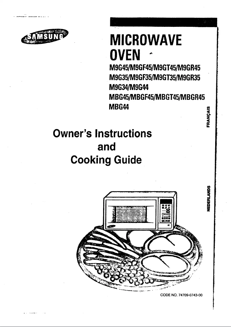 Page 1 de la notice Manuel utilisateur Samsung M9GR45