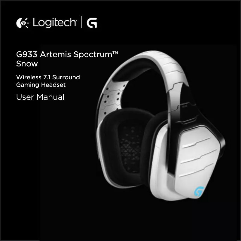 Page n°1 - Manuel utilisateur Logitech G933 Artemis Spectrum Wireless